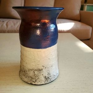 Beautiful Artisan Handmade Irridescent Pottery Vase